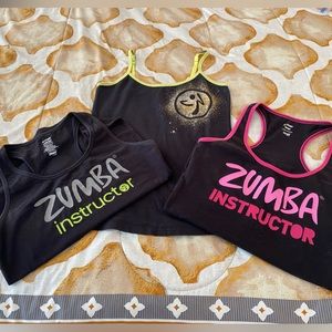 Bundle of 3 EUC Zumba Fitness Instructor Tanks